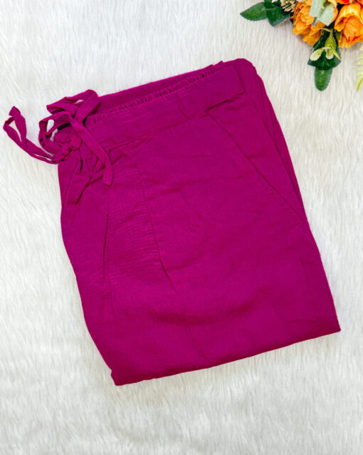 Regular Wear Cotton Flex Salwar Pant | Magenta | SF0007