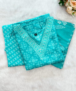 Casual Wear Cotton Salwar Set | Blue | MC2672BA