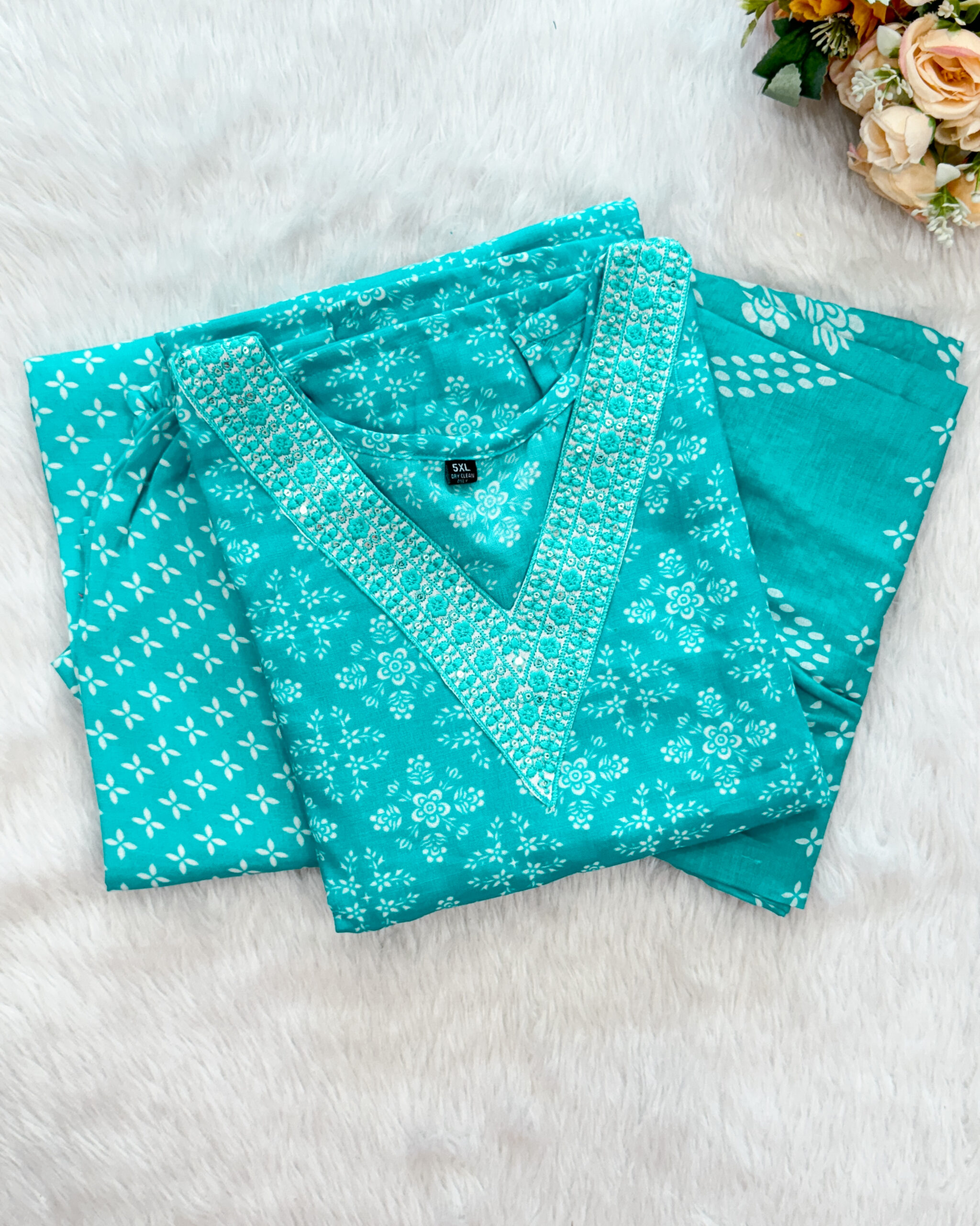 Casual Wear Cotton Salwar Set | Blue | MC2672BA