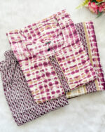 Office Wear Cotton Salwar Set | Magenta | VK0012