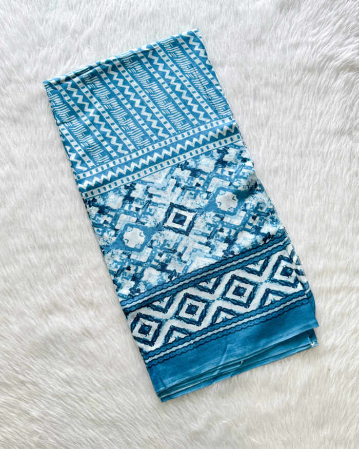 Daily Wear Cotton Salwar Set | Blue | MC2673C