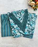 Regular Wear Cotton Salwar Set | Blue | MC0093