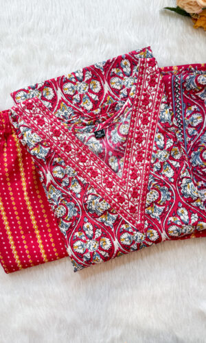 Regular Wear Cotton Salwar Set | Pink | MC2892D
