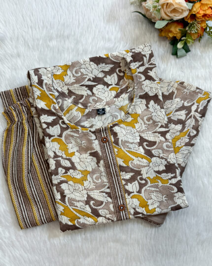 Regular Wear Cotton Salwar Set | Mustard | MC2896C
