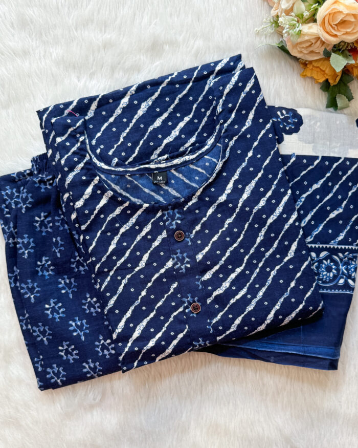 Regular Wear Cotton Salwar Set | Blue | MC2490A