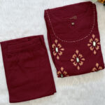 Anarkali Cotton Kurta Pant Set | RC0004C