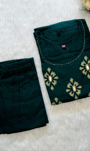 Anarkali Cotton Kurta Pant Set | RC0004F