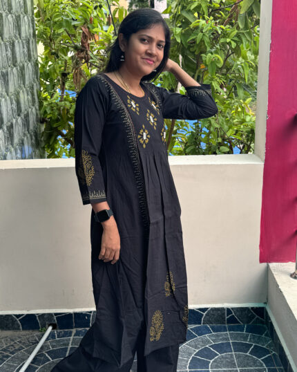 Anarkali Cotton Kurta Pant Set | RC0004D