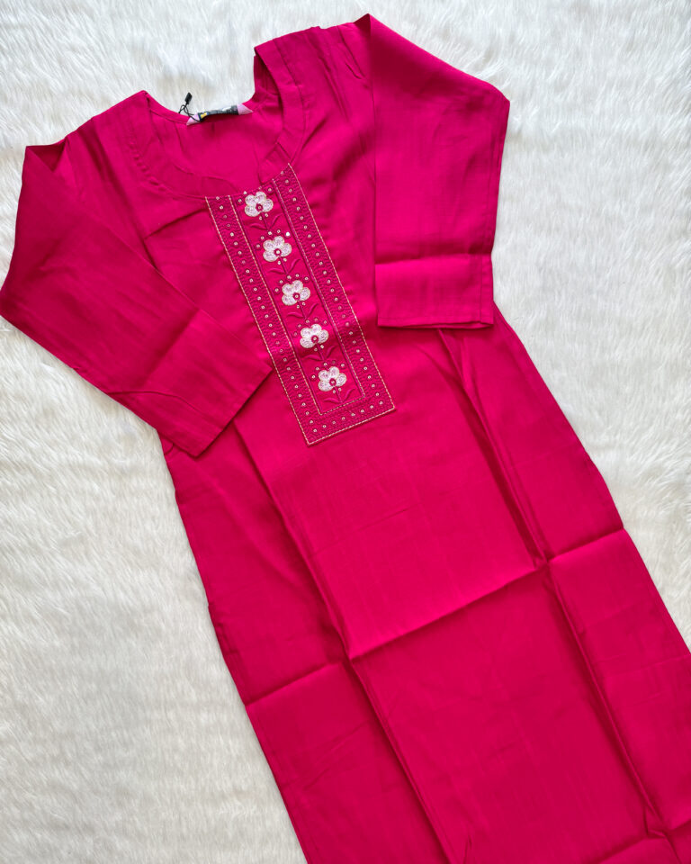 Slub Silk Kurti | RF0009B