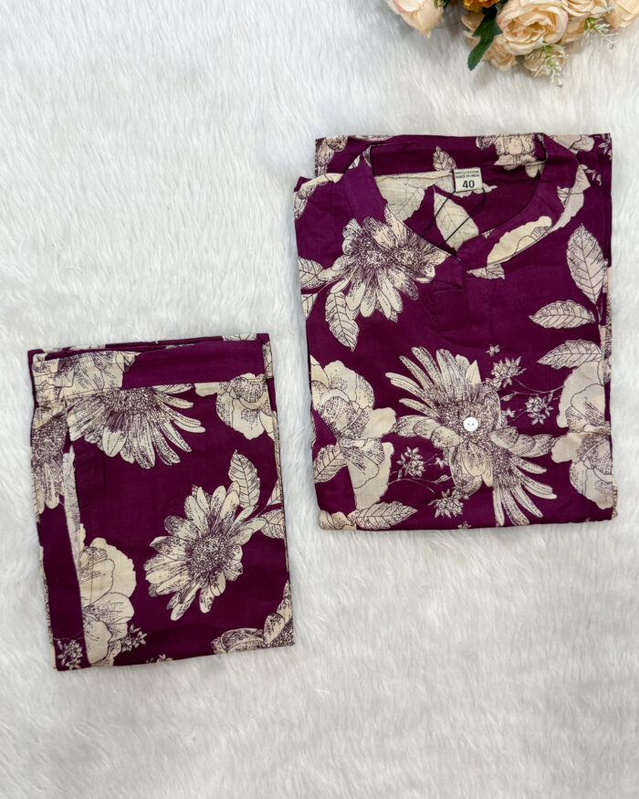 Cotton Kurta Pant Set