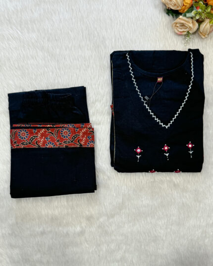 Anarkali Cotton Kurta Pant Set | RR0007C