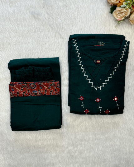 Anarkali Cotton Kurta Pant Set | RR0007A
