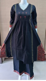 Anarkali Cotton Kurta Pant Set | RR0007C
