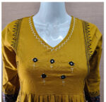 Anarkali Cotton Kurta Pant Set | RR0007F