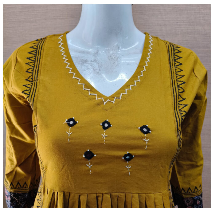 Anarkali Cotton Kurta Pant Set | RR0007F