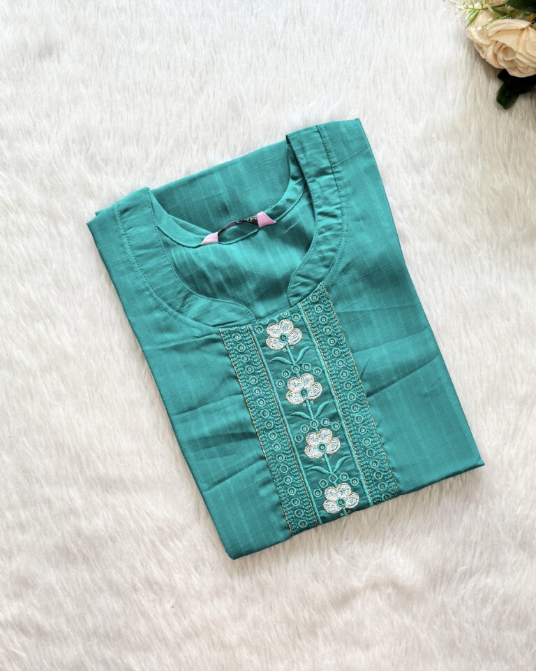 Slub Silk Kurti | RF0009A