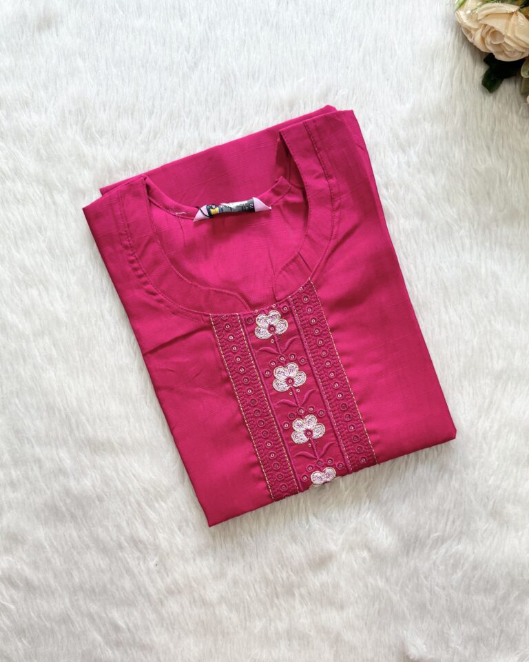 Slub Silk Kurti | RF0009B