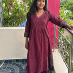 Anarkali Cotton Kurta Pant Set | RR0007B