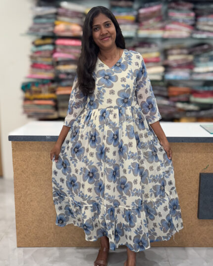 Skin Friendly Georgette Gown | NH0001N