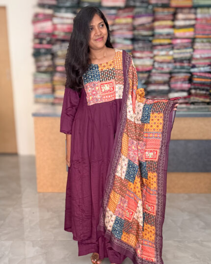 Beautiful Semi Gaji Silk Salwar Sets For Women's