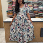 Attractive Muslin Gown | NH0008D