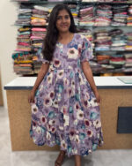 Attractive Muslin Gown | NH0008C