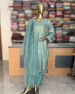 Pearl Work Shimmer Salwar Suits For Women's