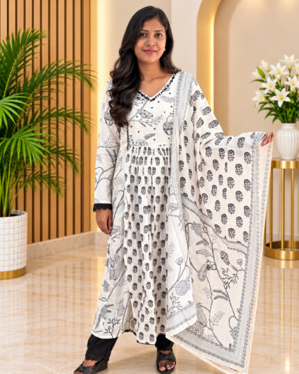 Premium Muslin Salwar Set for women