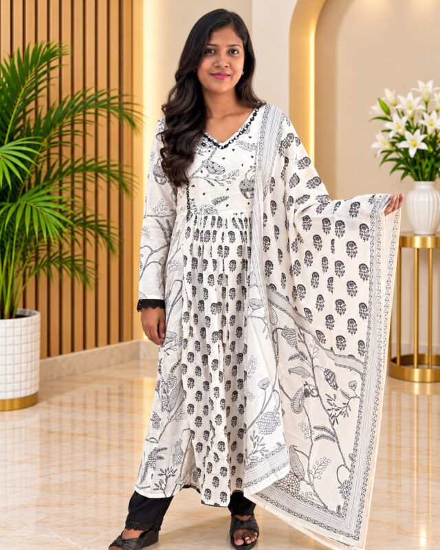 Premium Muslin Salwar Set for women