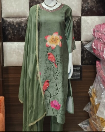 Pure Muslin Salwar set | KI0007
