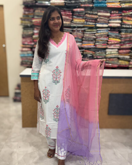 Premium Quality Cotton Salwar Set For Women's