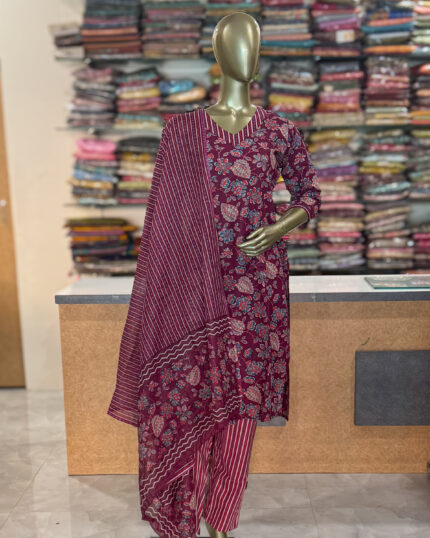 Pure Cotton Salwar Sets For Women's