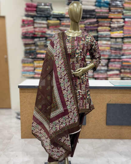 Soft Pure Cotton Salwar Set with Patiala Pant For Women's