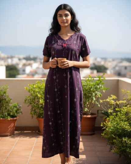 Budget Soft Cotton Nighty For Women's