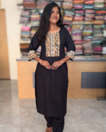 Attractive Cotton Kurta Pant Set For Women's