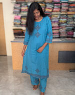 Beautiful Cotton Kurta Pant Set For Women's