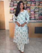 Attractive A-line Khadi Cotton Co-ord Suits For Women's