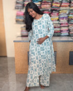 Attractive A-line Khadi Cotton Co-ord Suits For Women's