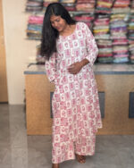 Attractive A-line Khadi Cotton Co-ord Suits For Women's