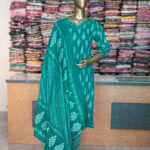 Stylish Floral Neck Cotton Salwar Suits For Women's