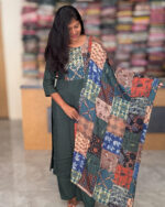 Attractive Semi Gaji Silk Salwar Suits For Women's