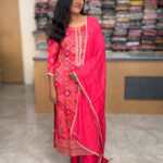 Attractive Ethnic Wear Banarasi Silk Salwar Suits For Women's