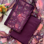 Pure Muslin Dress Material - Premium Fabric for Elegant Wear For Women's