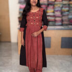 Attractive Anarkali Cotton Kurta Pant Set | JY0063