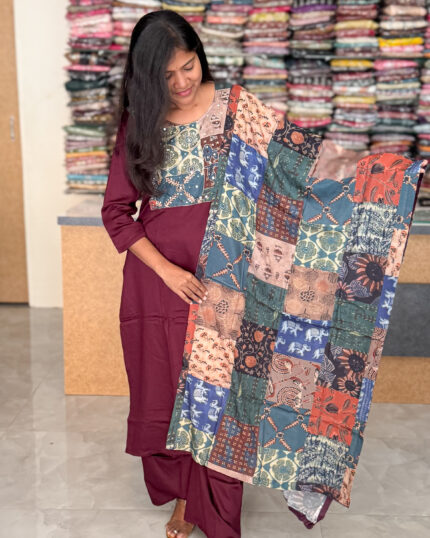 Attractive Semi Gaji Silk Salwar Set | RVC0001A