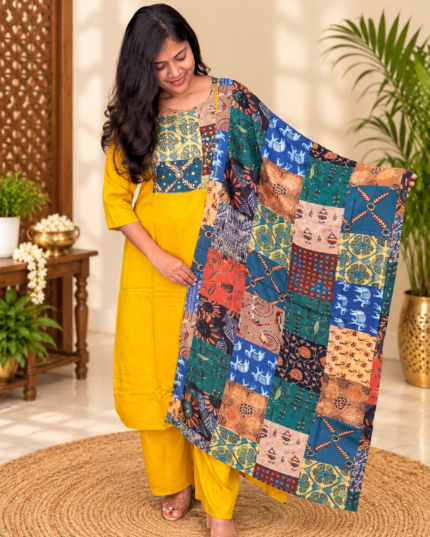 Attractive Semi Gaji Silk Salwar Set | RVC0001C