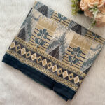 Attractive Printed Crepe Silk Sarees For Women's