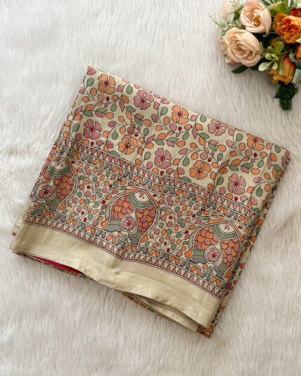 Attractive Printed Crepe Silk Sarees For Women's