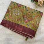 Fancy Chanderi Saree with Sequins and Embroidery Work In Affordable Price