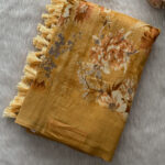 Attractive Soft Silk Saree In Mustard Colour